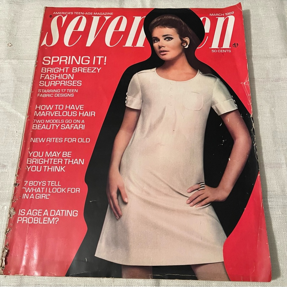 Vintage SEVENTEEN Magazine March 1969